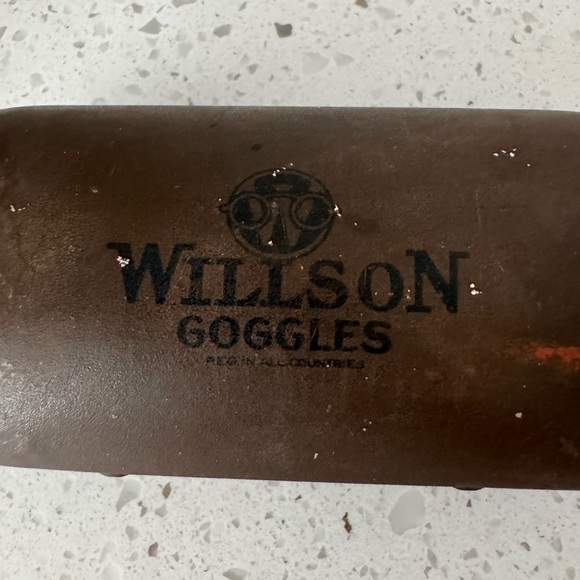 1920’s Antique Willson Goggles Safety
Glasses Spectacles Cool Vtg Steampunk case - Picture 3 of 7